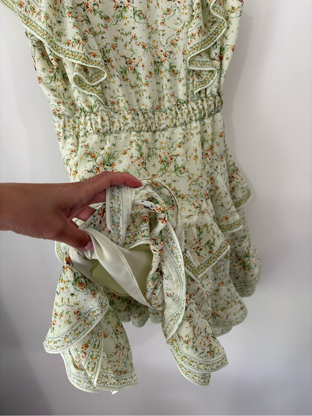 Floral Ruffled Mini Dress - Picture 6 of 7